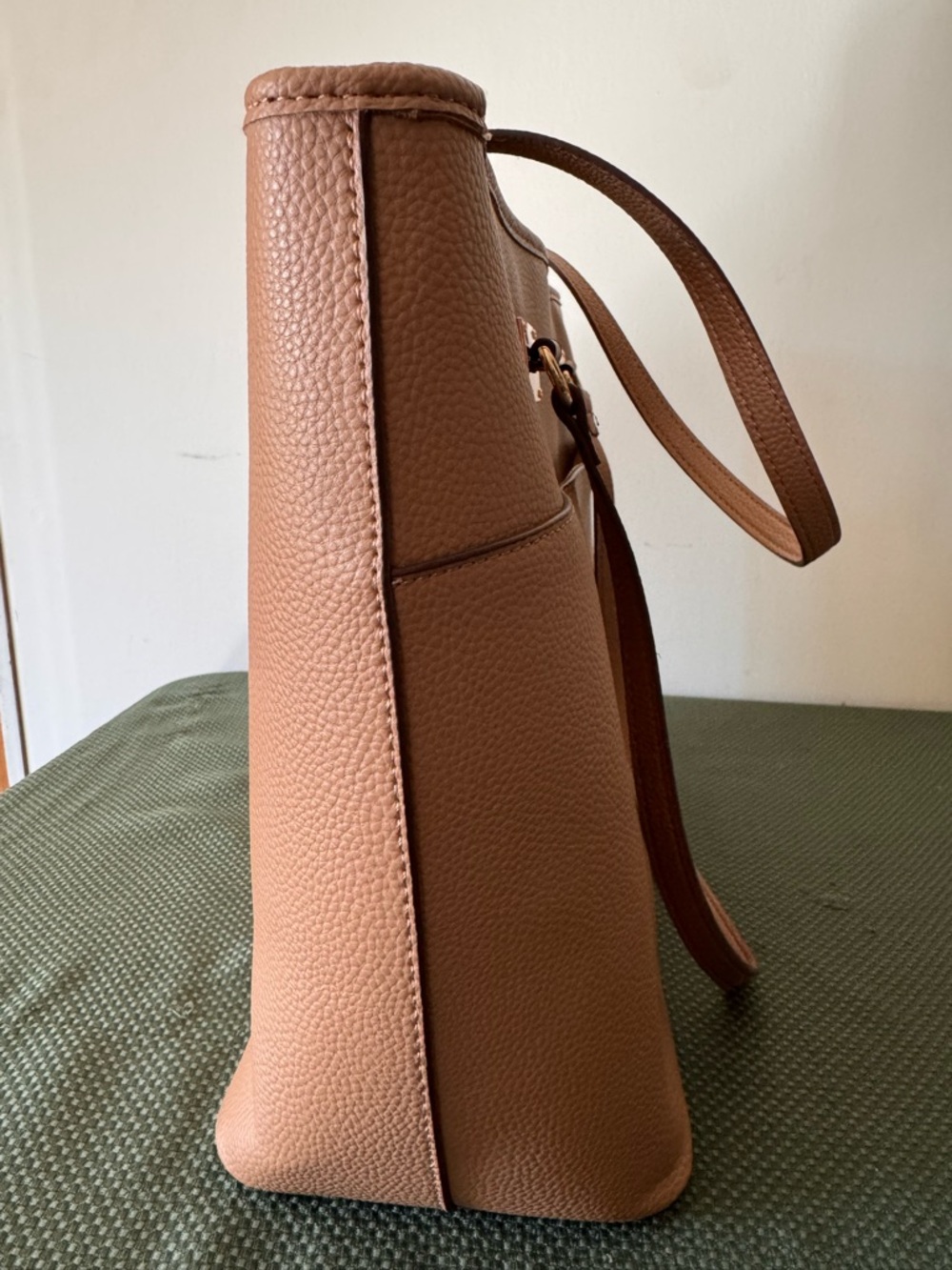 Anne Klein Nude-Beige Structured Work large Tote - Picture 7 of 16